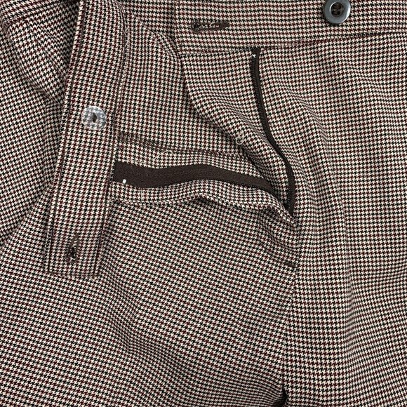 Kim Rogers 8P Pants Petite Straight Brown Black Ho - Picture 7 of 7